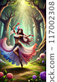 Dancer dancing in the forest 117002308