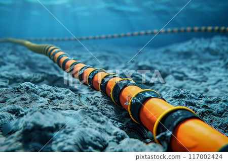 backbone internet cables laid along the ocean floor 117002424