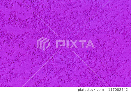 Purple lilac violet paint abstract surface pattern plastered rough solid wall texture background 117002542