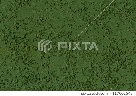 Green wall plaster abstract background surface texture stucco pattern rough solid 117002543
