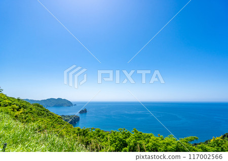 夕日丘展望廣場，眺望駿河灣和並勝崎的藍色海洋 117002566