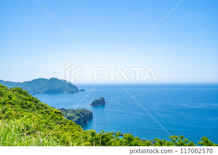 夕日丘展望廣場，眺望駿河灣和並勝崎的藍色海洋 117002570