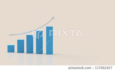 The chart for Business concept 3d rendering. The chart for Business concept 3d rendering. 117002857
