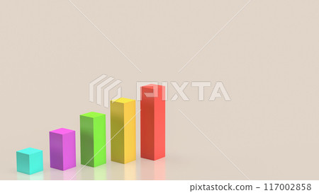 The chart for Business concept 3d rendering. The chart for Business concept 3d rendering. 117002858