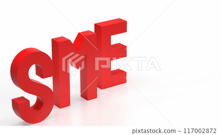 The sme text for Business concept 3d rendering. The sme text for Business concept 3d rendering. 117002872