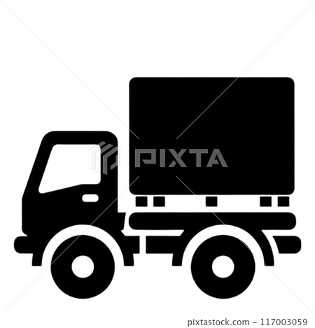 卡車簡單圖標 卡車簡單圖標 117003059