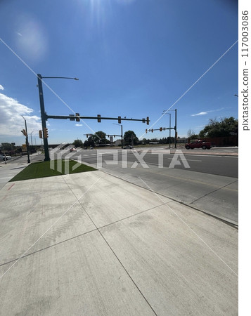 American traffic lights and roads American traffic lights and roads 117003086