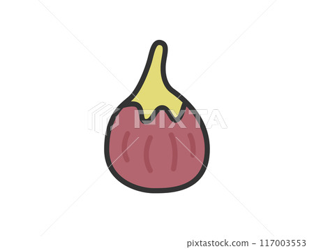 無花果圖示說明(線條畫顏色) 無花果圖示說明(線條畫顏色) 117003553