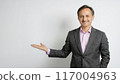 Smiling Brazilian businessman giving directions 117004963