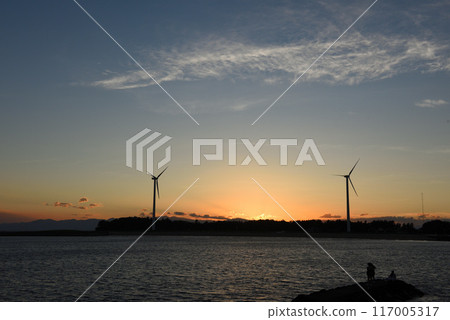 Midsummer blue seascape 117005317