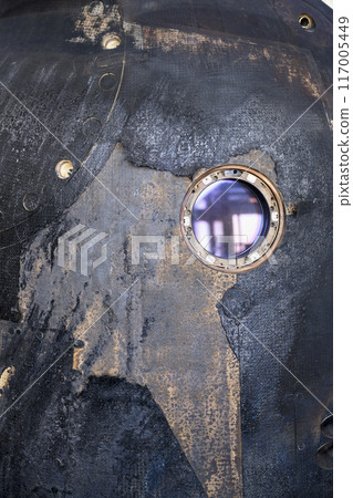 Charred hull of the landed part of the legendary Vostok spacecraft built in the USSR in 20 century Charred hull of the landed part of the legendary Vostok spacecraft built in the USSR in 20 century 117005449