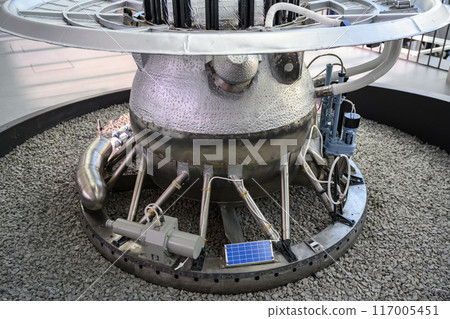 Life-size model of descent vehicle of interplanetary station Venera-9 landed on the Venus in 1975 Life-size model of descent vehicle of interplanetary station Venera-9 landed on the Venus in 1975 117005451