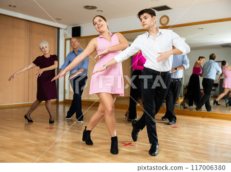 young women with man dances contemporary dance young women with man dances contemporary dance 117006380