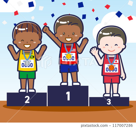 頒獎典禮上的男運動員04 117007286