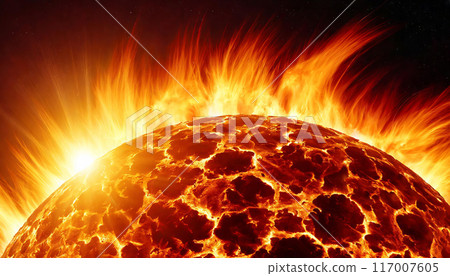 外太空的太陽耀斑 117007605