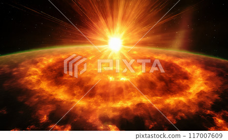 外太空的太陽耀斑 117007609