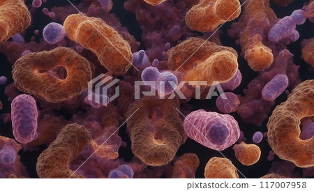 各種細菌群在體內移動的顯微影像 117007958