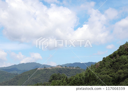 從縣道 277 號線可見的竹田城遺址（兵庫縣朝來市） 117008339