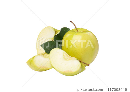 PNG, Green apples, isolated on white background 117008446