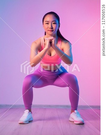 做健身的女性 117008516