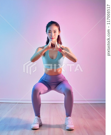 做健身的女性 117008517