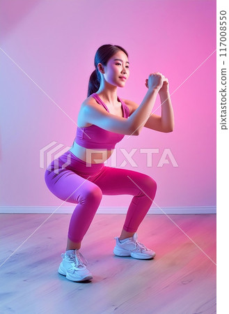 做健身的女性 117008550