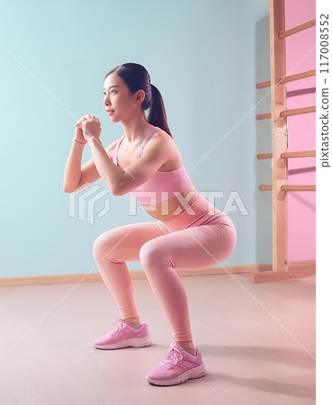 做健身的女性 做健身的女性 117008552