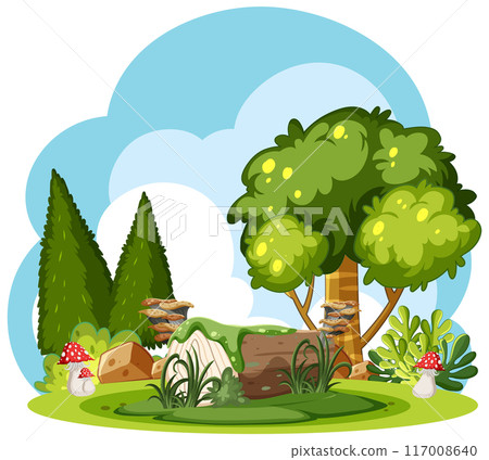 Enchanted Forest with Mushrooms Enchanted Forest with Mushrooms 117008640