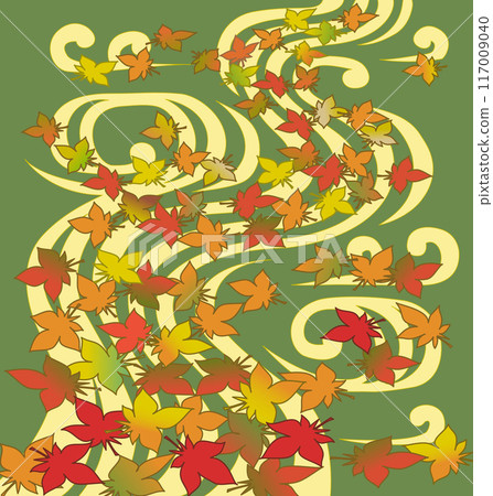 Autumn leaves of the Tatsuta River 117009040