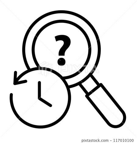 Past questions icon. Past questions icon. 117010100