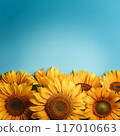 AI藝術，向日葵背景 117010663