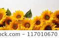 AI藝術，向日葵背景 117010670
