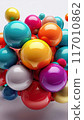AI藝術，彩球背景 117010862