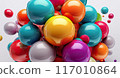 AI藝術，彩球背景 117010864