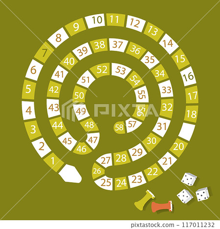 Frame of board game ,Funny frame,snake games,Vector illustrations. Frame of board game ,Funny frame,snake games,Vector illustrations. 117011232