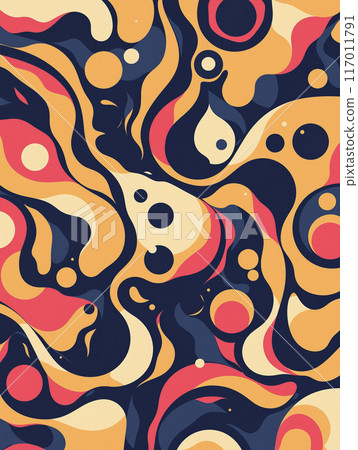 Colorful and abstract pattern background AI image 117011791