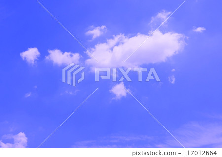 Blue sky with clouds (background material) 117012664