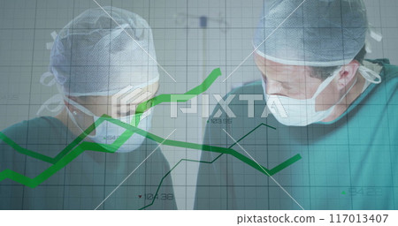 Image of data processing over diverse surgeons Image of data processing over diverse surgeons 117013407
