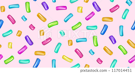 Sweet confetti seamless pattern 117014451