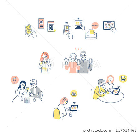 Self-order system for smartphones and tablets 117014465