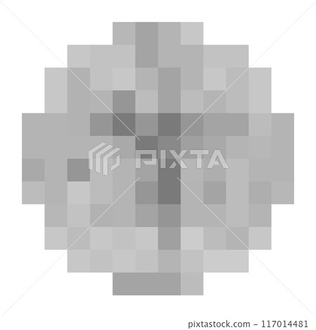 Simple and effective privacy mosaic for hiding what you can't see. Monotone round. Simple and effective privacy mosaic for hiding what you can't see. Monotone round. 117014481