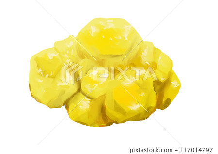 栗子金頓水彩風格手繪插畫 117014797