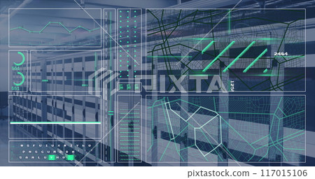 Image of data processing over computer servers 117015106
