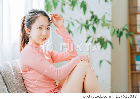 年輕女性的美麗形象 117016038