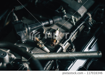 Old spark plug 117016346