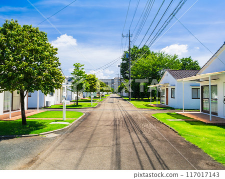 A residential area lined with foreign-style houses in Tokyo A residential area lined with foreign-style houses in Tokyo 117017143