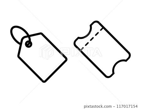 Price tag coupon icon Price tag coupon icon 117017154