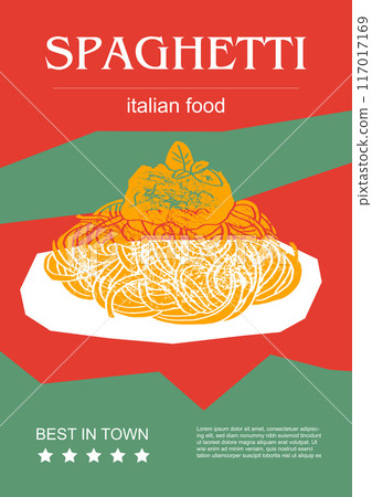 Italian food set vector illustration. Engraved spaghetti, bundle of traditional dishes, homemade and restaurant dinner dishes and sauces cooking in cuisine of Italy Italian food set vector illustration. Engraved spaghetti, bundle of traditional dishes, homemade and restaurant dinner dishes and sauces cooking in cuisine of Italy 117017169