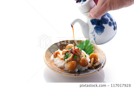 磨碎的滑子(白色背景) 磨碎的滑子(白色背景) 117017928