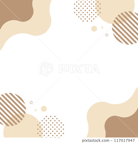 Geometric liquid abstract shapes brown square frame chocolate image Geometric liquid abstract shapes brown square frame chocolate image 117017947